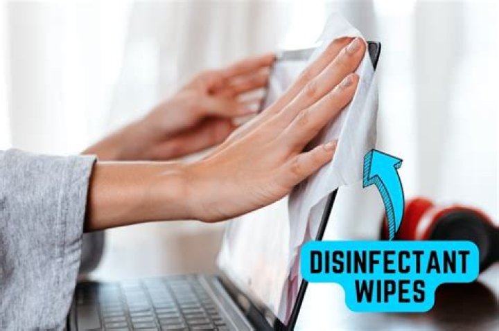 Can I use alcohol wipes to clean my laptop screen?