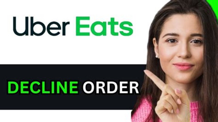 Can you decline orders on Uber Eats?