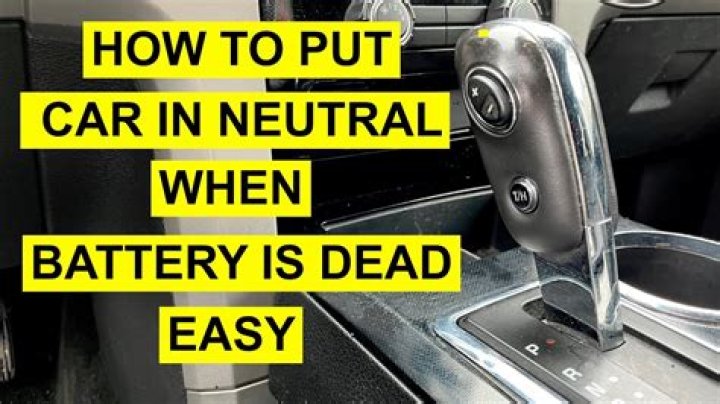 Can you tow a car if you can't put it in neutral?