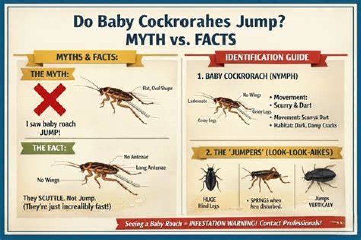 Do baby cockroaches jump?