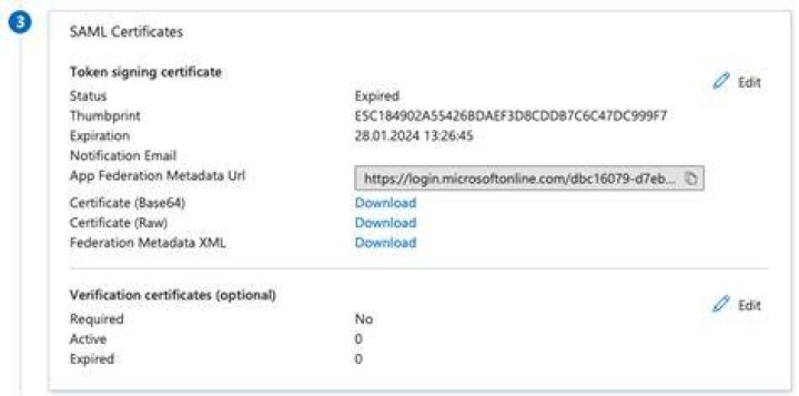 How do I renew Azure SAML certificate?