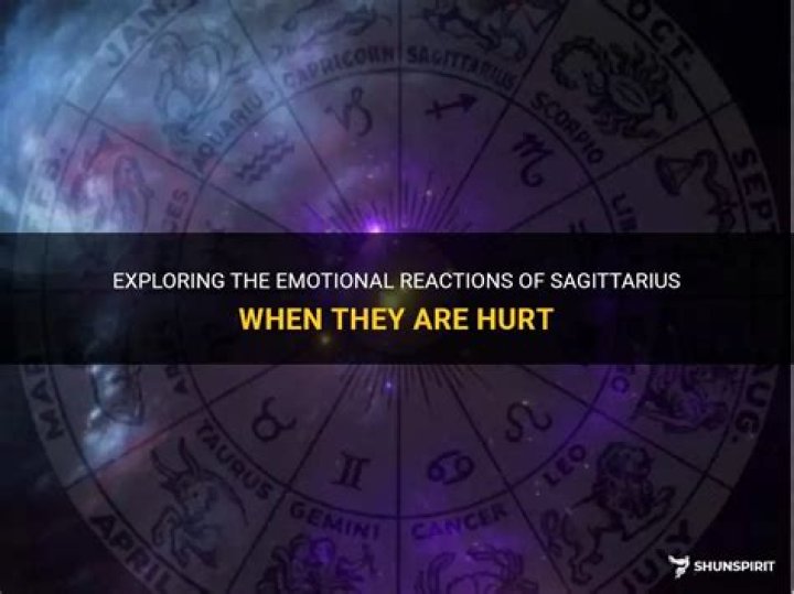 How do Sagittarius act when they are hurt?