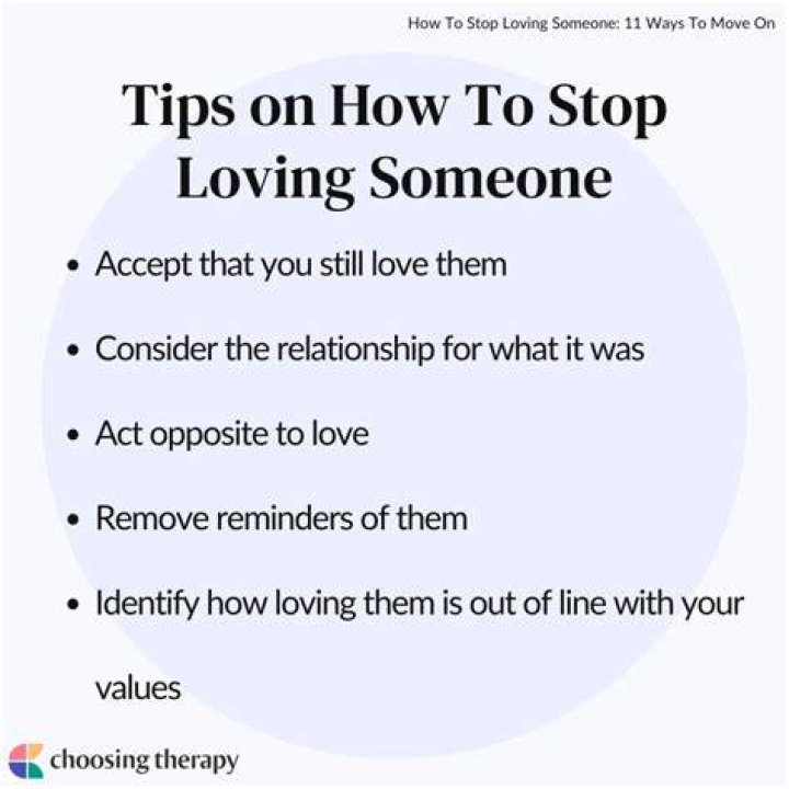 How do you stop loving someone you cant be with?