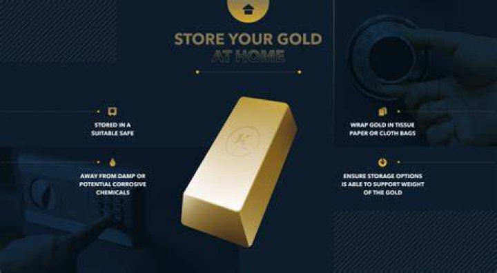 How do you store gold at home?