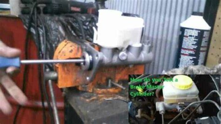 How do you test a brake master cylinder?