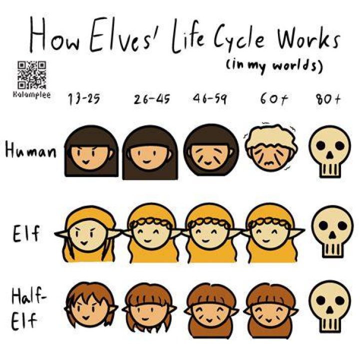 How does an elf age?