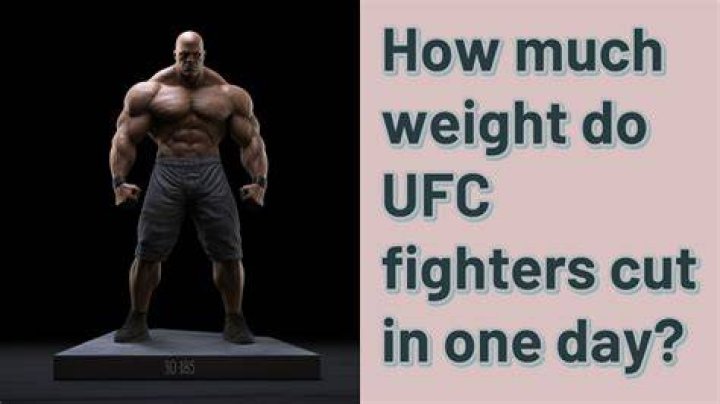 How much weight do Fighters cut?