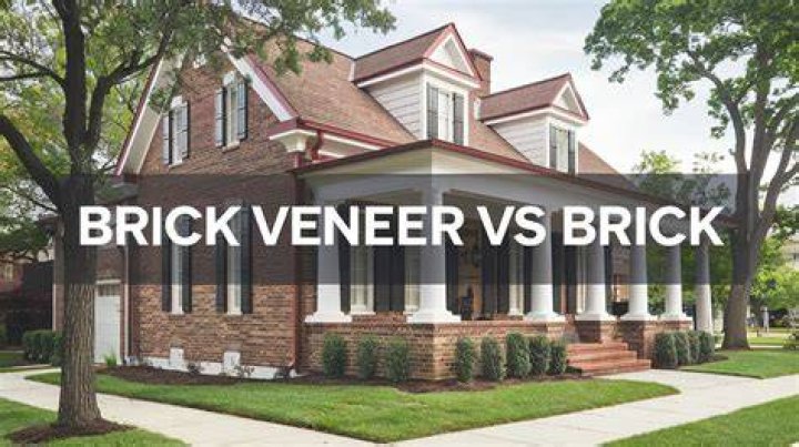 Is brick veneer real brick?