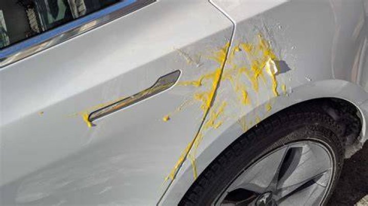 Is egging a car illegal UK?