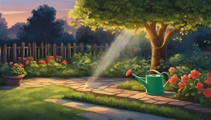 Is it better to water garden in morning or evening?