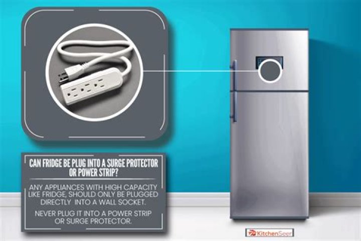 Should a refrigerator be plugged into a surge protector?