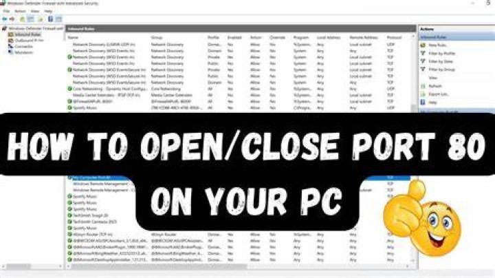 Should I close port 80?