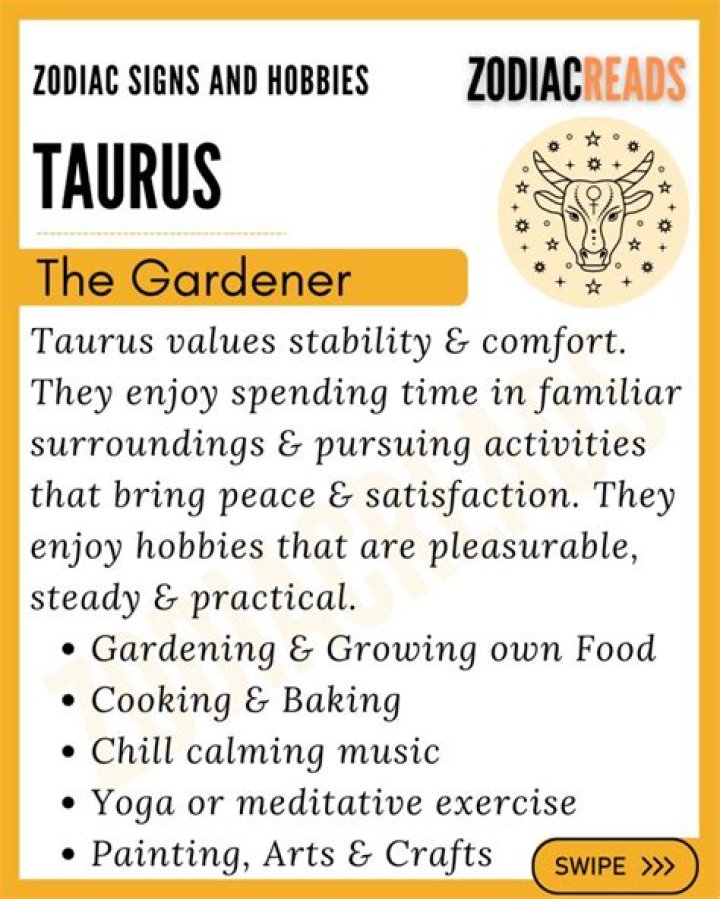 What are Taurus hobbies?