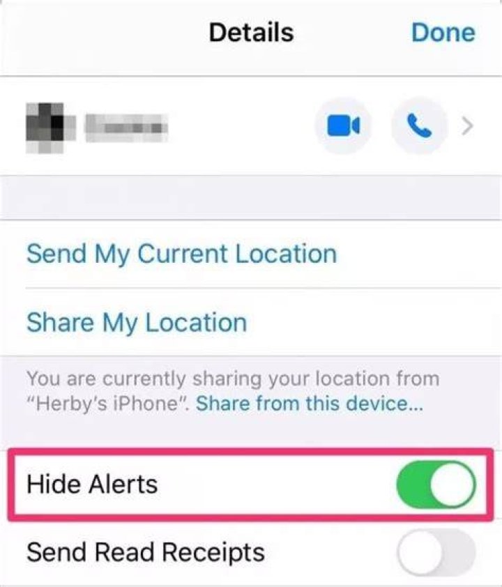 What does a moon mean next to message on iPhone?