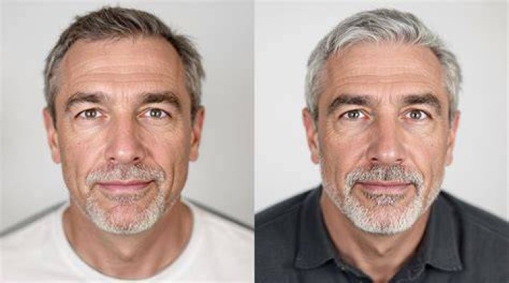 What makes a guy look old?