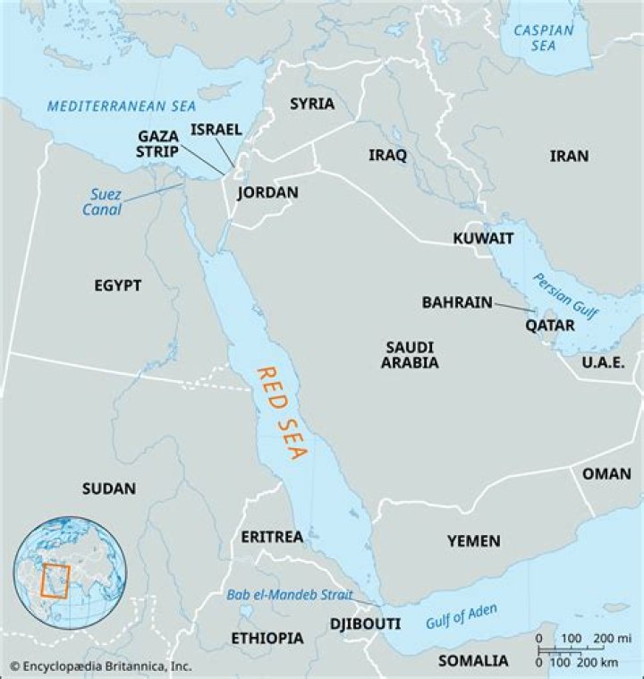 Where is Red Sea located?
