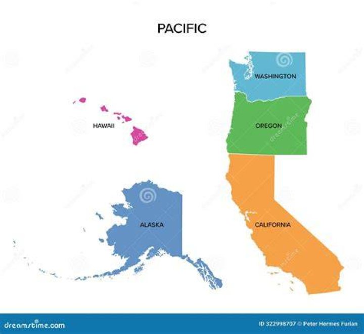Which US state has no Pacific Coast?