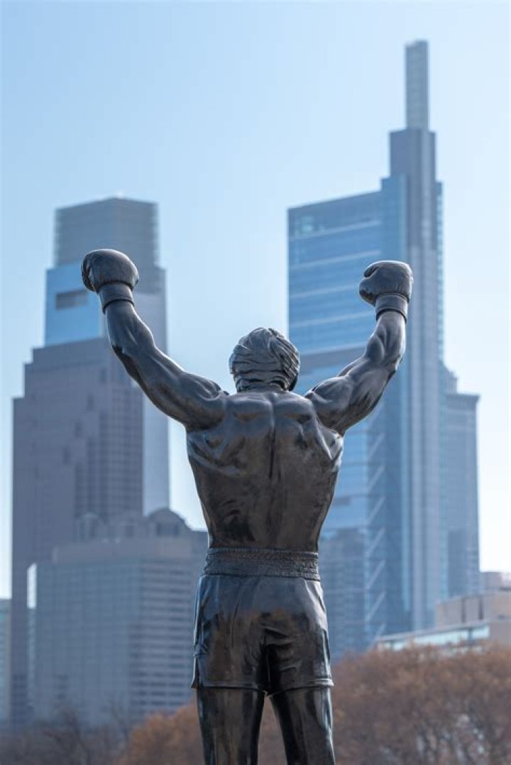 Who paid for the Rocky statue?