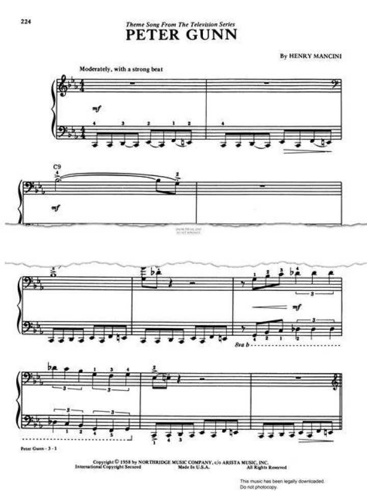 Who wrote Peter Gunn theme song?