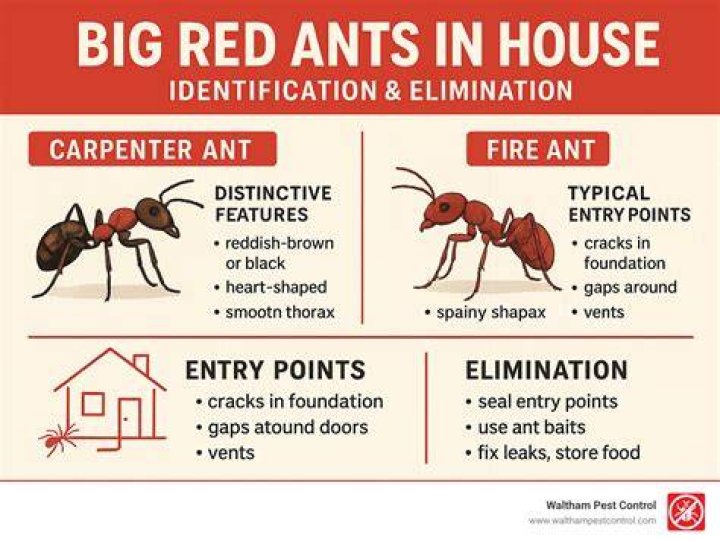 Why are there so many red ants in my house?