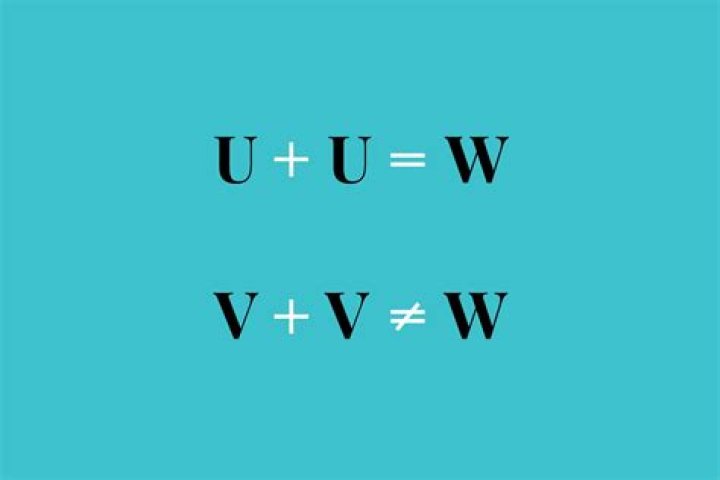 Why is it called W and not double V?